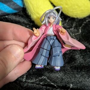 Pink and Blue Anime Figure